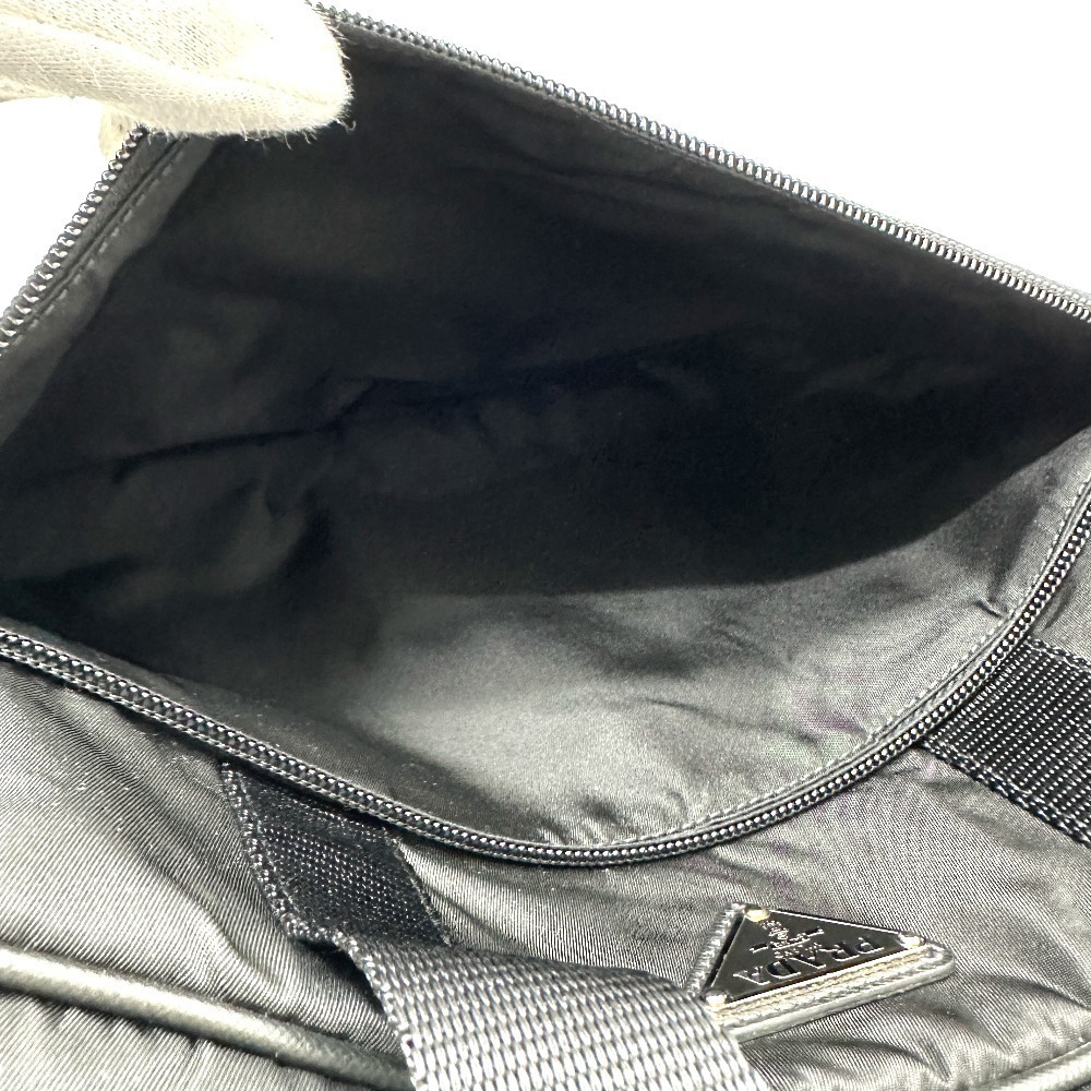 Prada Triangle Handbag Business Bag Nylon Black - Picture 5 of 9